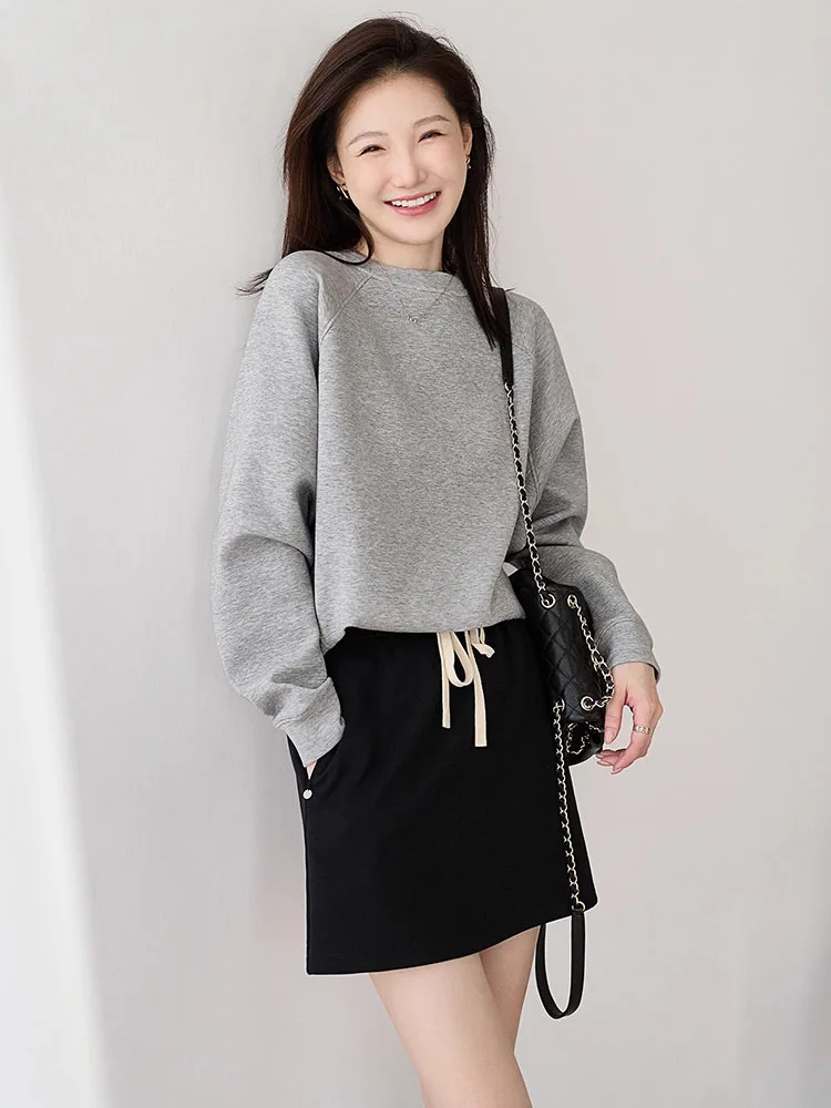 快適なアイラウンドネスウェットシャツ女性用ルーズロングスリーブ秋ファッショナブル多用途アンチエイジングレイジースレトップ