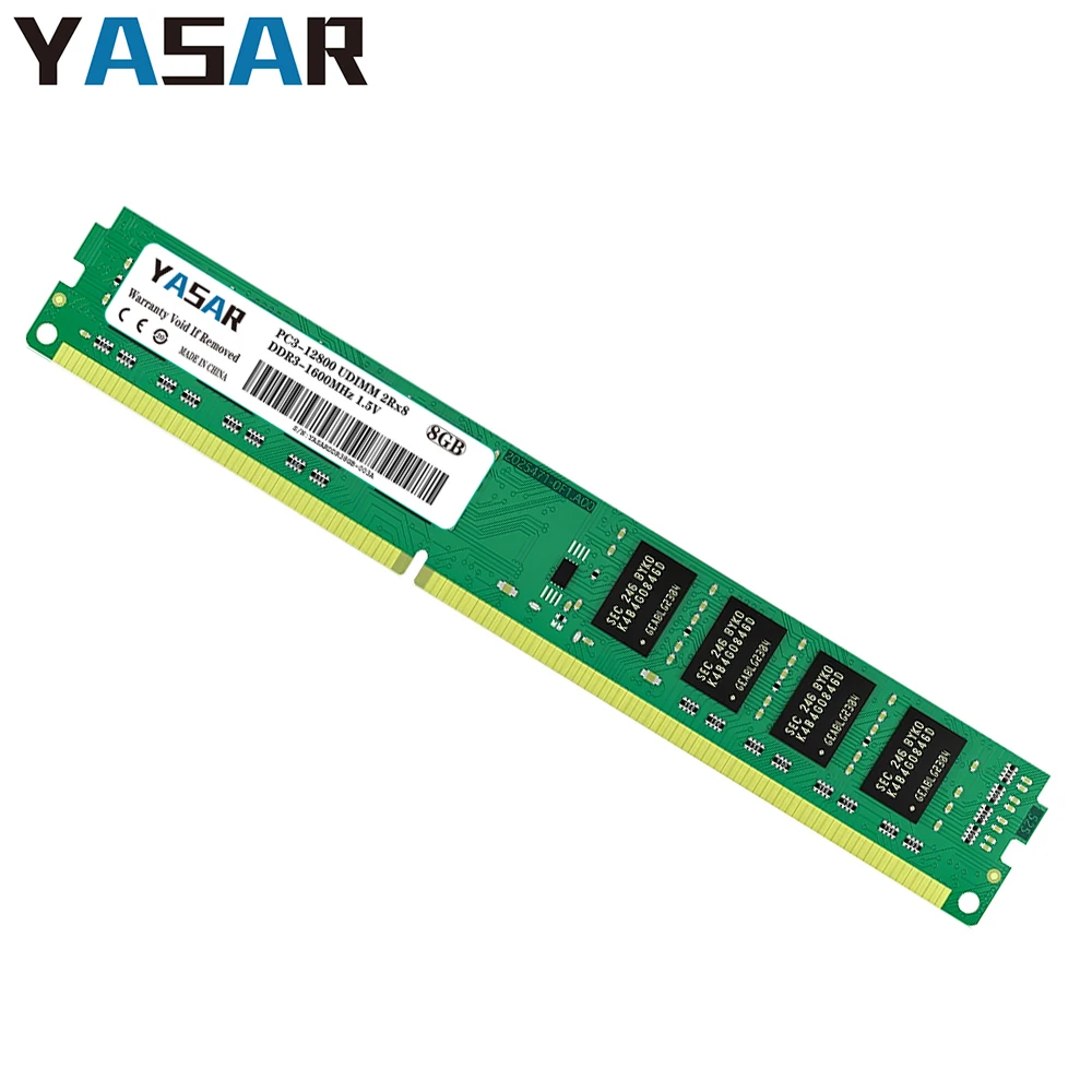 wholesale 25PCS DDR3 8GB 4GB RAM 1.5V 1600MHz 1333MHz 1066MHZ PC3 12800 10600 8500 240PIN Desktop Memory UDIMM DDR3 Memoria RAM