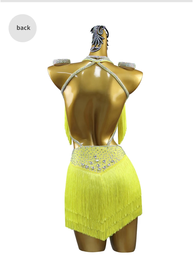 2026 Damen Partykleid Lateinamerikanisches Tanzkostüm Mädchen Tanzkleidung Kleider für Abschlussball und Party Erwachsene Sportliche Elegante Cabaret-Kostüme mit Fransen – Detail 10