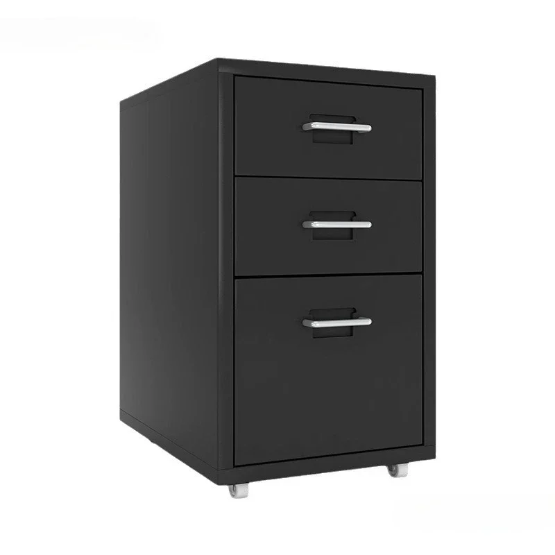 Office file cabinet, iron locker, file storage cabinet, locked drawer cabinet, under-table storage data low cabinet