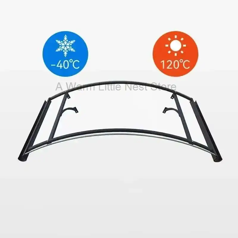 

New Villa Gazebos Pc Endurance Board Outdoor Courtyard Door Head Window Eaves Awnings Household Aluminum Alloy Sunshade Awning M