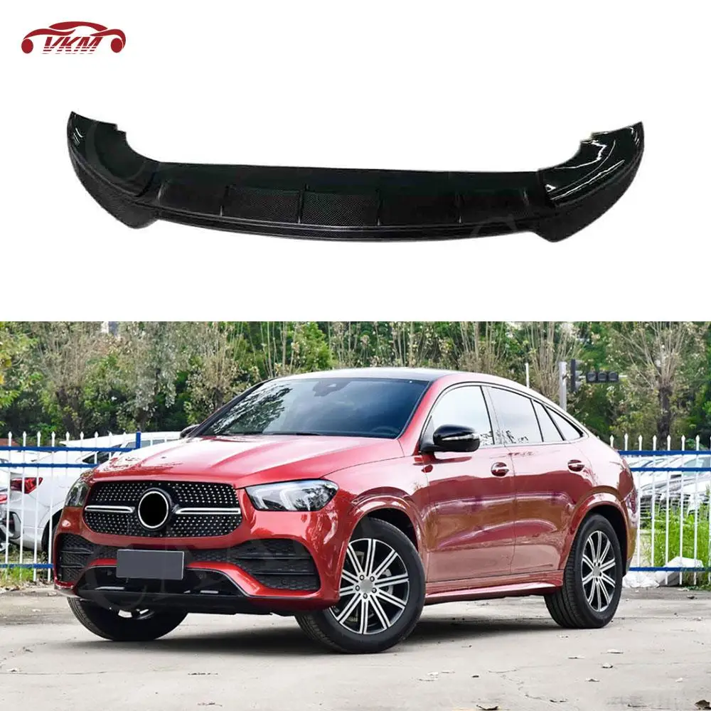 Carbon Fiber Front Lip Bumper Chin Spoiler for Mercedes Benz GLE Class C167 Coupe GLE350 450 GLE53 AMG 2020 2021 2022 Bodykits