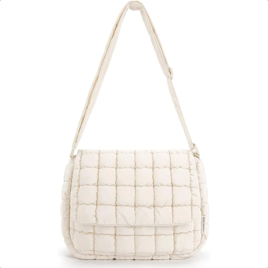 

Lightweight Crossbody Bags for Women Quilted Puffer Cross body Purse with Adjustable Strap