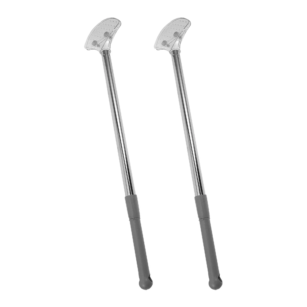 

2pcs Telescopic Sign Holder Stainless Steel Adjustable Display Pole for Events Trade Shows Meetings Poster Handheld