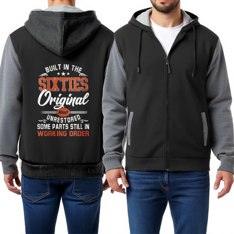 Винтажные толстовки для мужчин, согревающие, встроенные в шесть году, оригинальные и неотреставленные, некоторые детали, все еще в рабочем заказе, модные утолщенные