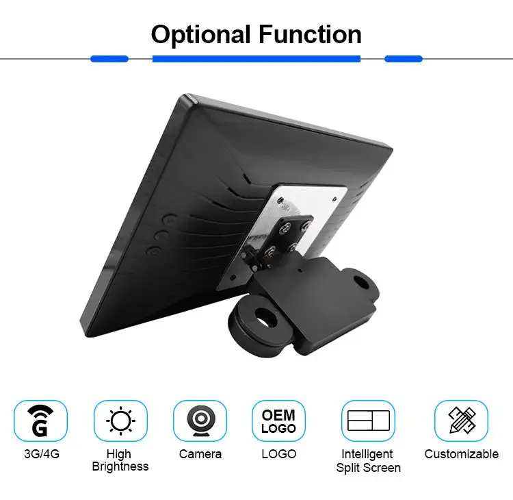 10 Inch Smart Android Touch Screen Car Taxi LCD Monitor Digital Signage Advertising Equipment Display Screen for Car
