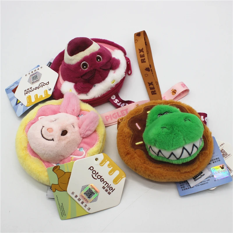Toy Story Stormtrooper fraise ours Pijie cochon peluche poupée portefeuille sac de monnaie écouteur sac de rangement donner des cadeaux de vacances à des amis