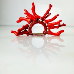 Free Shipping Coral Napkin Rings 12 Pcs Holidays Decoration Many Colors