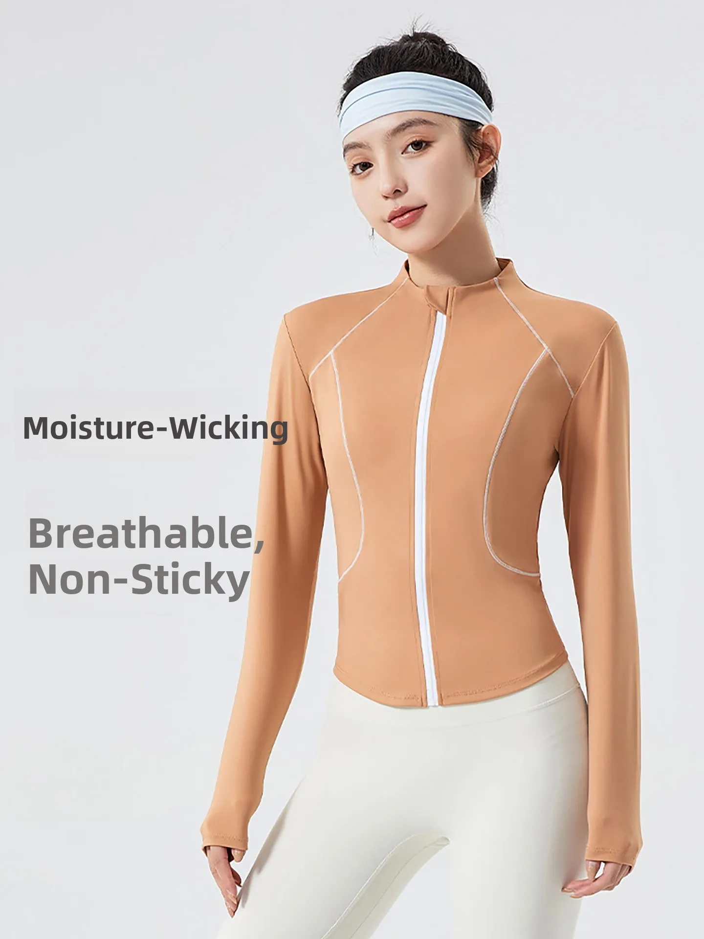 

Женская спортивная одежда больших размеров Jaet Qui Dry, эластичная одежда для йоги, фитнеса, одежда для бега и велоспорта, осенняя уличная облегающая одежда