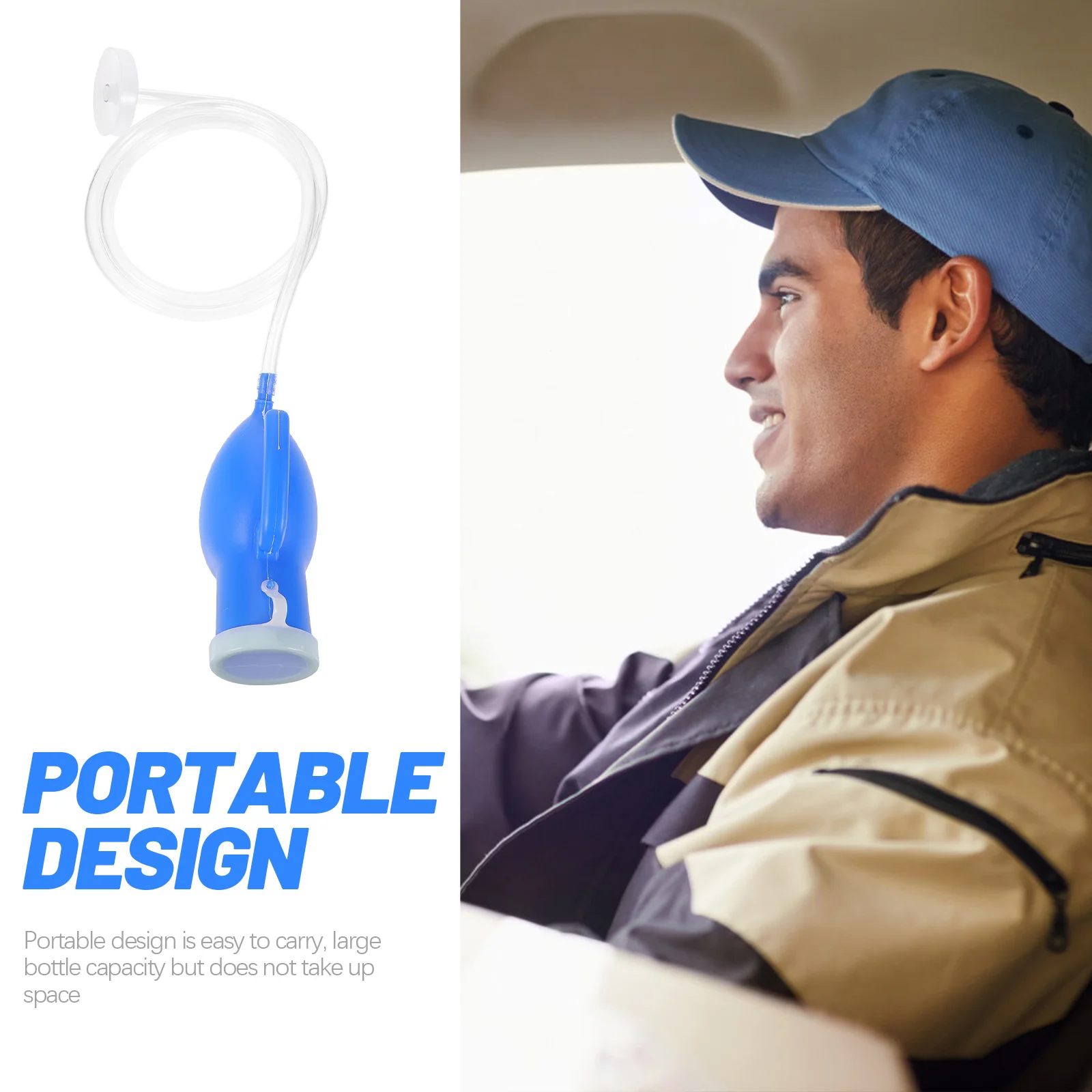 

Male Urinal Portable Pee Bottle Large Capacity Thickened Material Reusable Spill Proof Car Travel Urinals for Men Outdoor