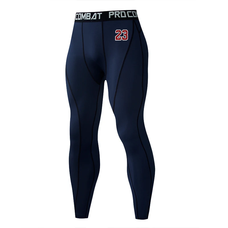 23Mens Compression Pants Quick Dry Fit Sportswear Running Tights Men Legging Fitness Training Jogging Pants Sport Gym Leggings