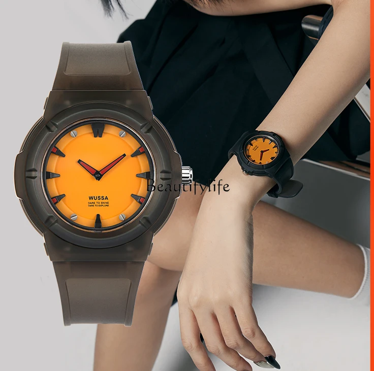 

Small Pumpkin Student Watch Female Couple Trend Sports Waterproof Men's Watch