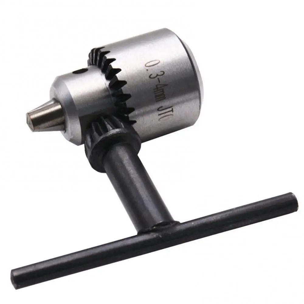 0.3mm-4mm Mini Drill Chuck JTO Taper Mounted Drill Chuck Wrench Lathe Electric Drill Accessory Wide Application