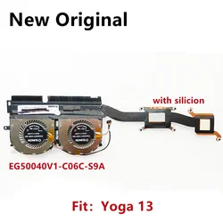 New Original For Laptop Lenovo Yoga 13 Cooling Fan CPU Heatsink Radiator Cooler EG50040V1-C06C-S9A