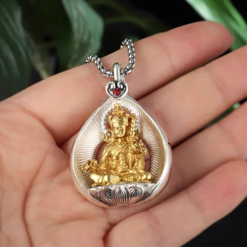 2026 Thailand Tibet Buddhist efficacious Mascot safe good luck Guru Rinpoche Padmasambhava Buddha Amulet Buddhist copper Pendant