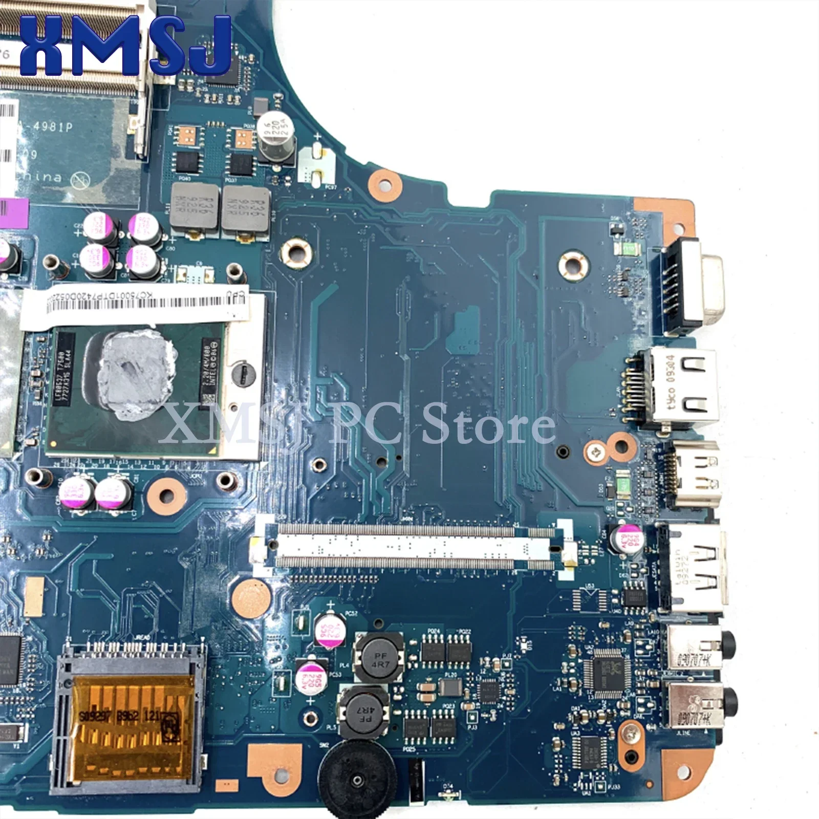 Imagem -06 - Xmsj-placa-mãe Portátil para Toshiba Satellite Placa Principal para o Satélite L500 L505 K000083120 K000083110 Ddr2 Cpu Livre