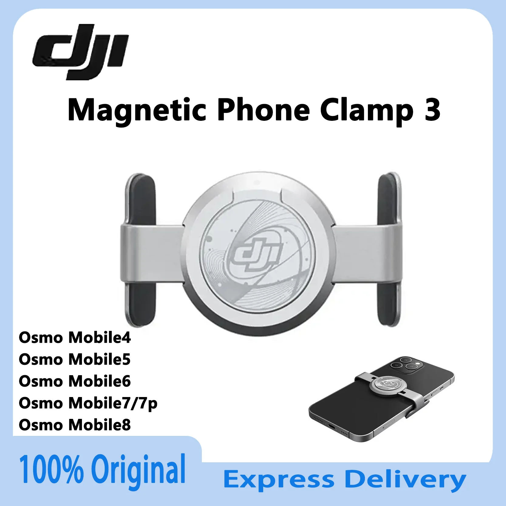 original-dji-om-magnetic-phone-clamp-3-for-osmo-mobile-6-osmo-mobile-se-om-5-om-4-se-om-4-gimbal-stabilizer-accessories