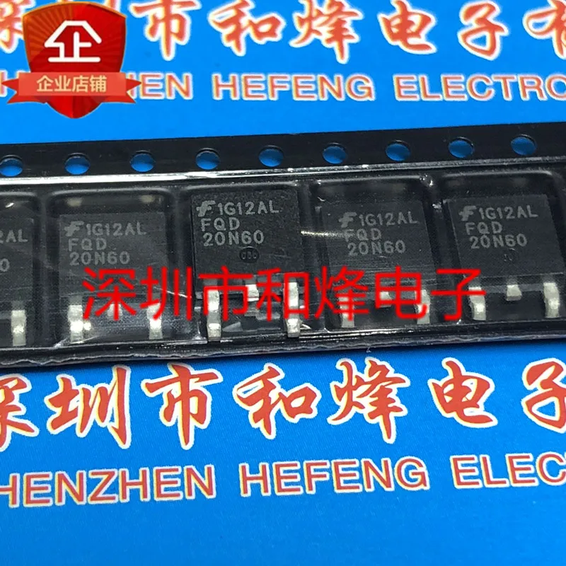 5 قطعة-10 قطعة FQD20N60 TO-252 600 فولت 20A جديدة ومبتكرة في المخزون