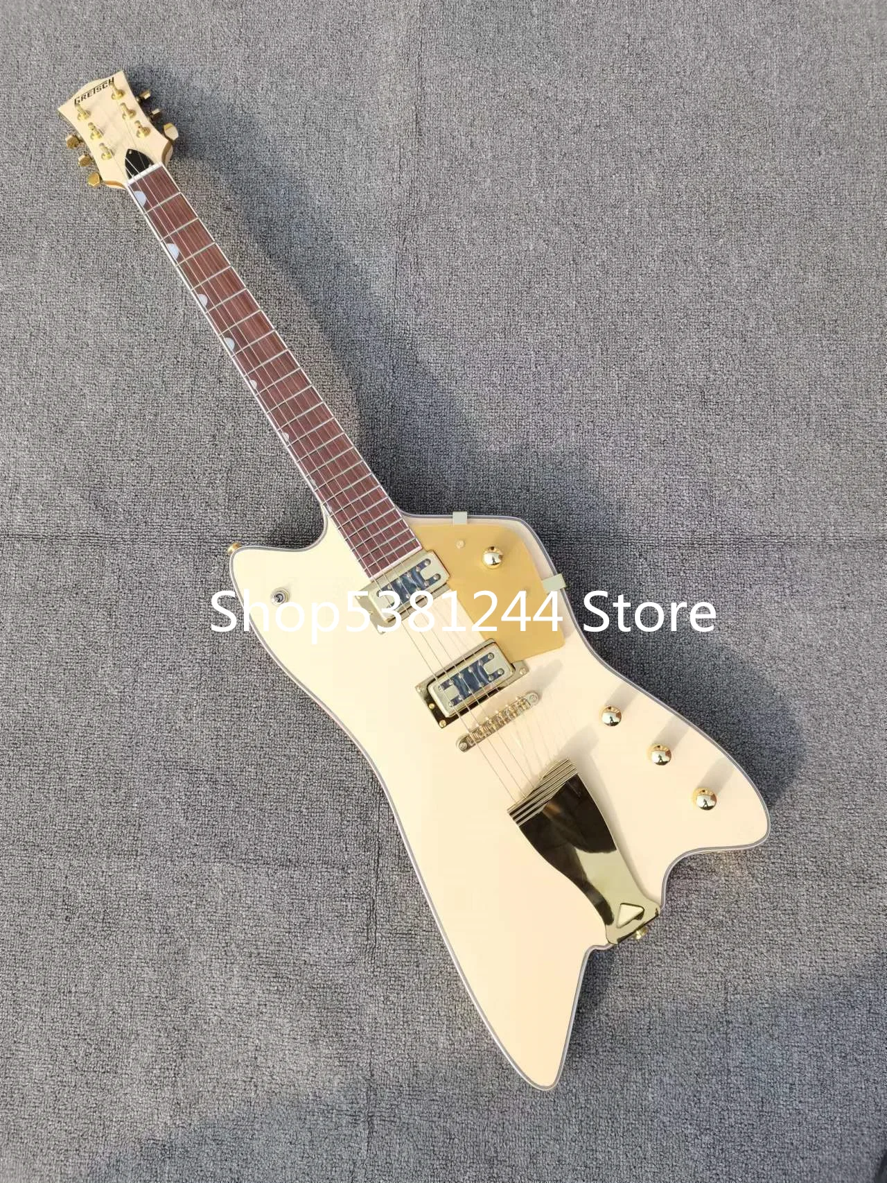 

Free delivery, 6-string electric guitar, rosewood fingerboard, gold accessories