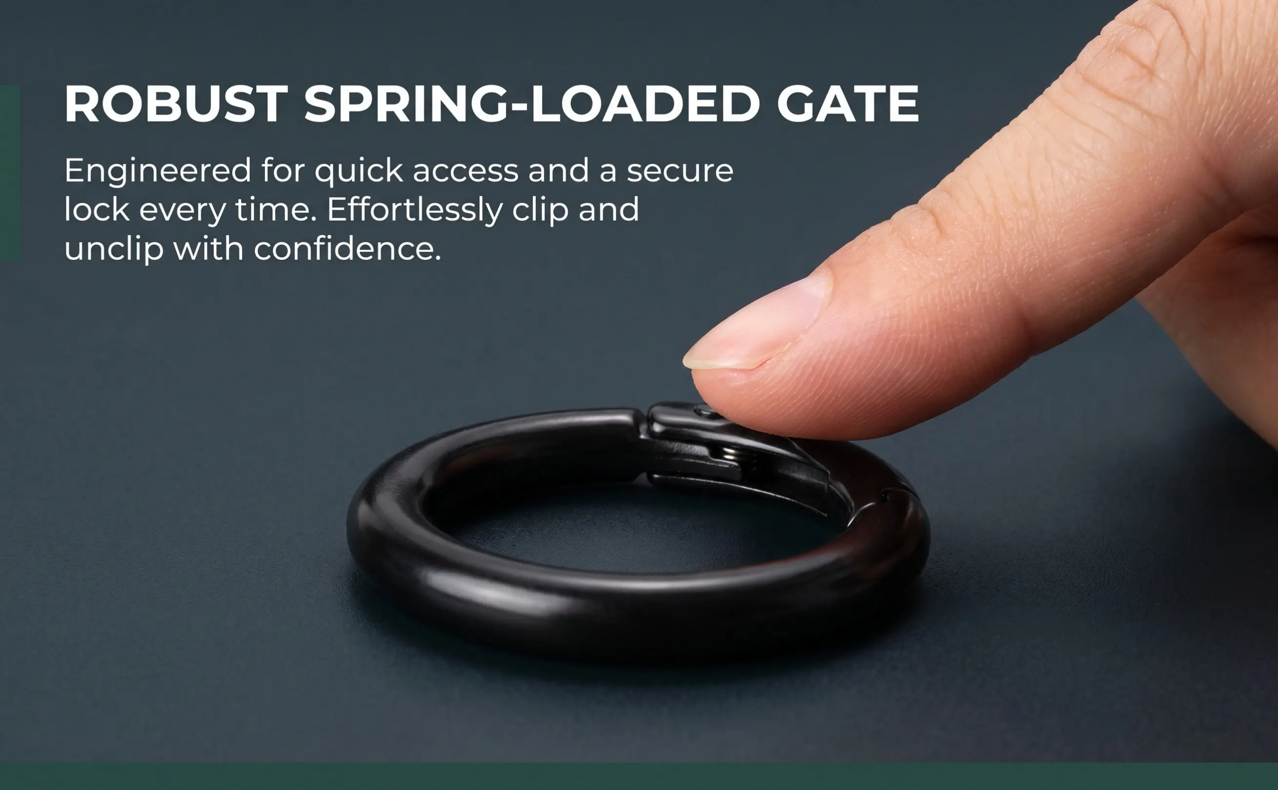 10pcs Alloy Spring Ring Connectors – Open Round Clip for Keychains, Bags, Straps & Carabiners