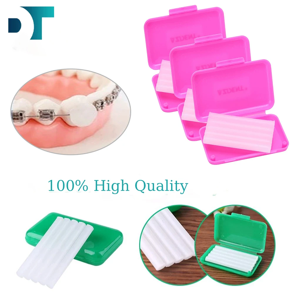 10 Boxes Dental Orthodontic Wax Oral Appliances Relieves Irritation Edible Dentist Accessories for Braces Bracket Lingual Button