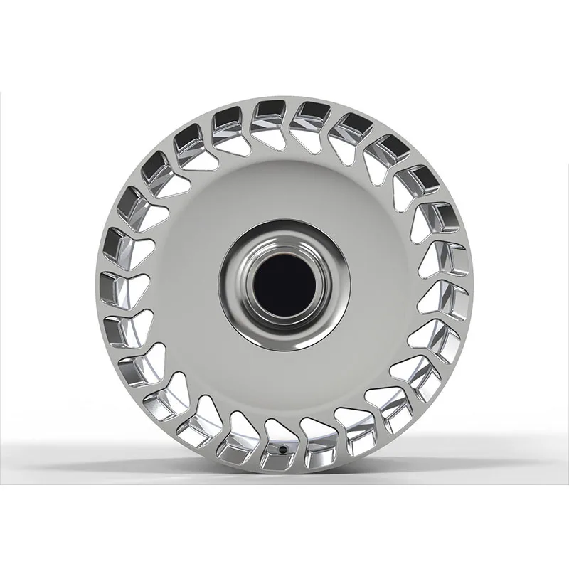 PCD5x112mm High Performance Fine Polishing Wheel Rim Wire Drawing Forged Wheel Hub Rims For Mercedes