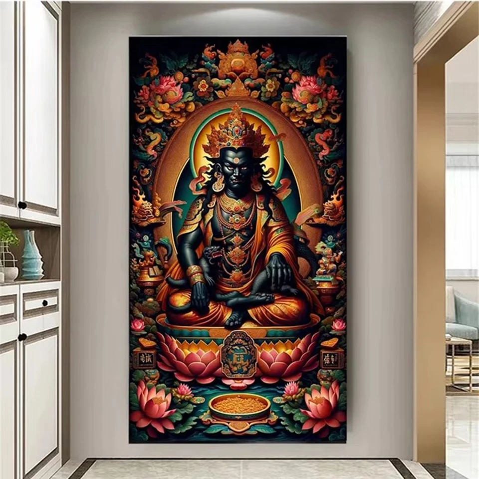 Ksitigarbha DIY Diamond Painting Large Buddha Buddhist Cross Stitch Kit Diamond Mosaic 5D Embroidery Large Size Home Decor