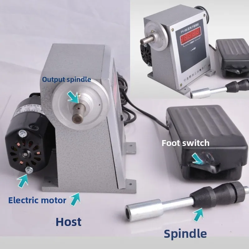 Electronic Winding Machine FY-180 Manual Electric Accessories Motor Machine Digital Display Winding Machine Small Foot Step