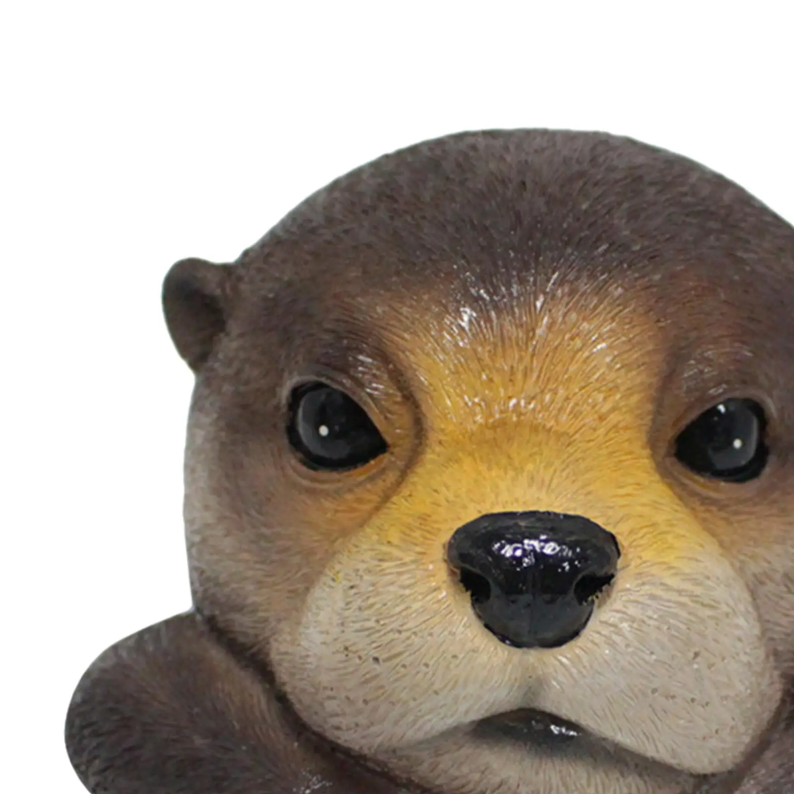 Outdoor Floating Otter Head Garden Pond Decor Resin Statue Animal Head Ornament for Lawn Fountain