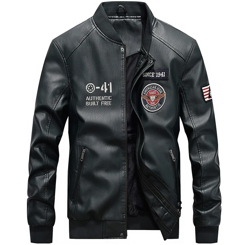 Maidangdi-chaqueta de cuero bordada para hombre, Jersey de Béisbol Juvenil, tendencia de motocicleta, otoño e invierno, 2024