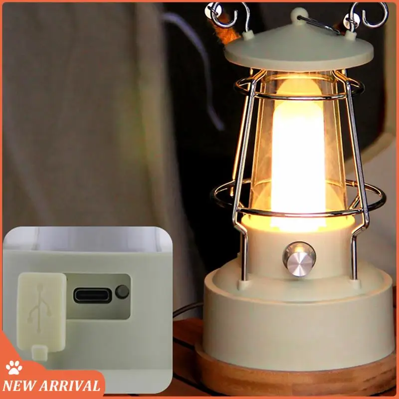 

Emption!Multifunctional Retro Camping Lamp Camping Lamp Atmosphere Stepless Dimming Horse Lamp Charging Dual-Purpose