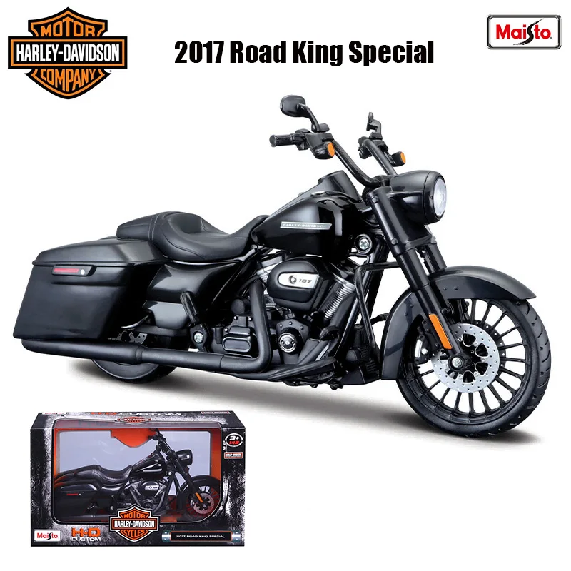 

Maisto 1:12 различных стилей Harley Davidson 2017, Road King, специальная классическая статическая литая модель мотоцикла, Коллекционная игрушка в подарок