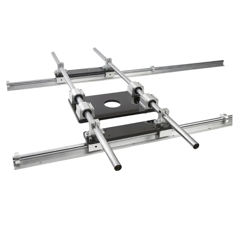 High Precision Linear Guide Rail Combo Kit Carbon Steel Aluminum 3 Axis Smooth Assembly CNC Milling Machine Worktable
