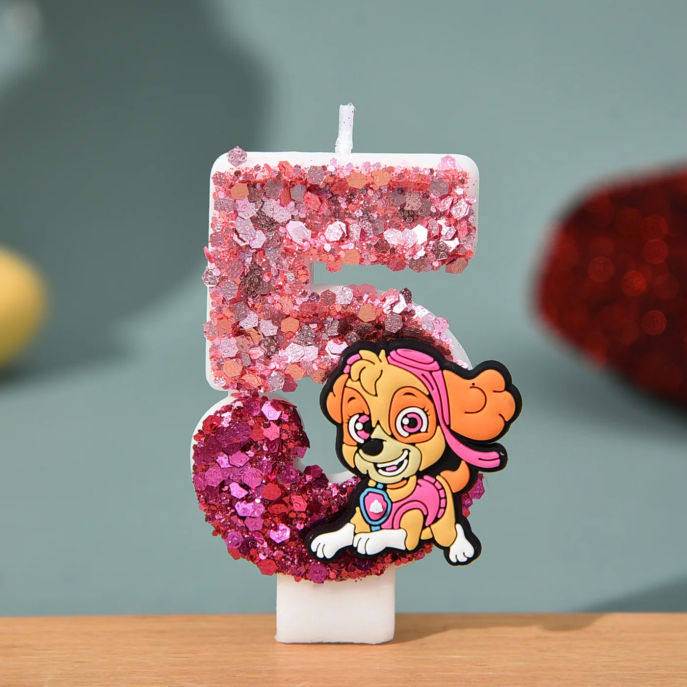 0-9 Niedliche Cartoon Paw Patrol Chase Kerzen Kindergeburtstag Tortendekoration Zubehör Anime-Figur Hunde-Party Accessoires