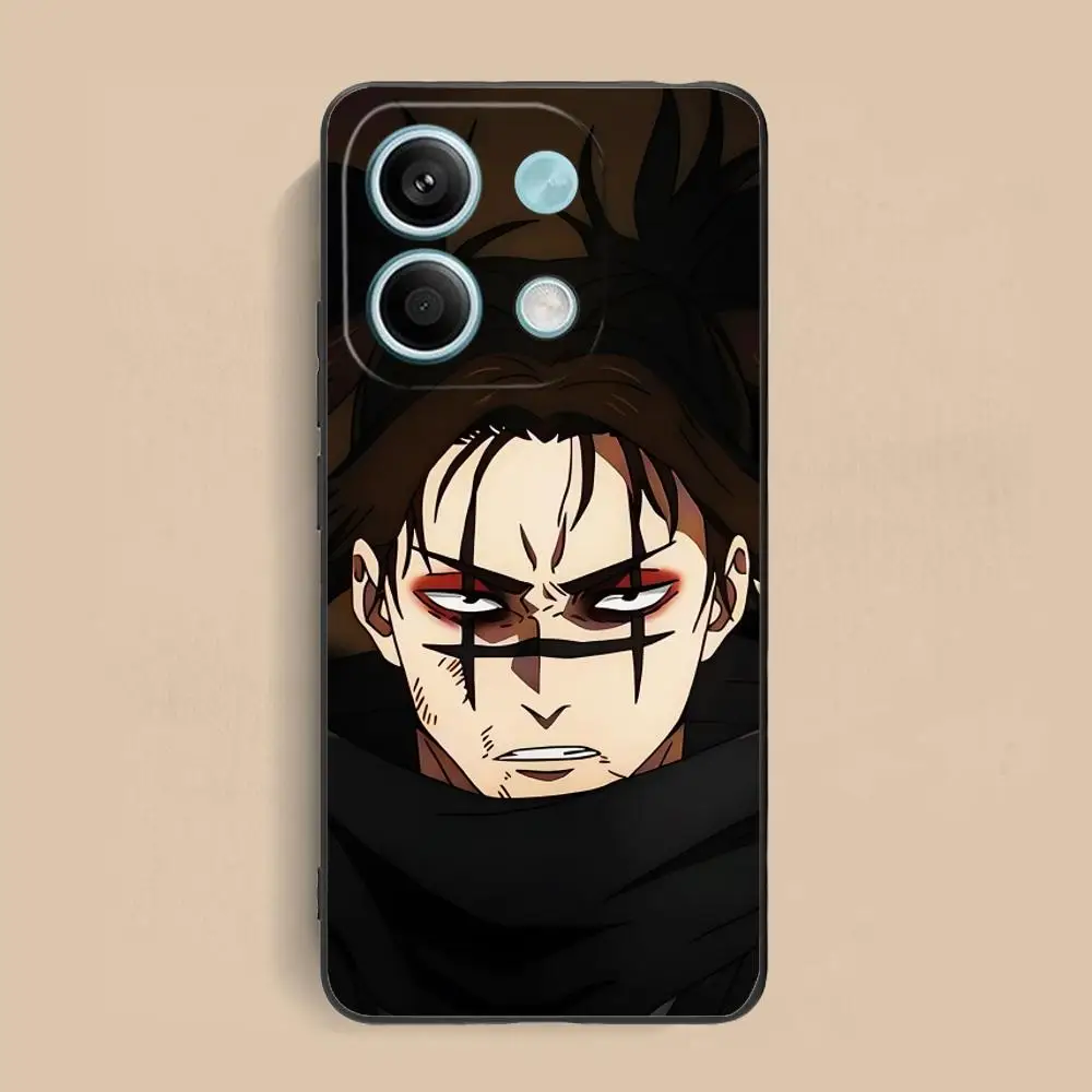 Jujutsu Kaisen Choso Mobile Phone Case for Xiaomi Redmi Note 14 13 12 11 A5 3 2 1 Pro Plus 4G 5G Colour Protective Cover Luxury