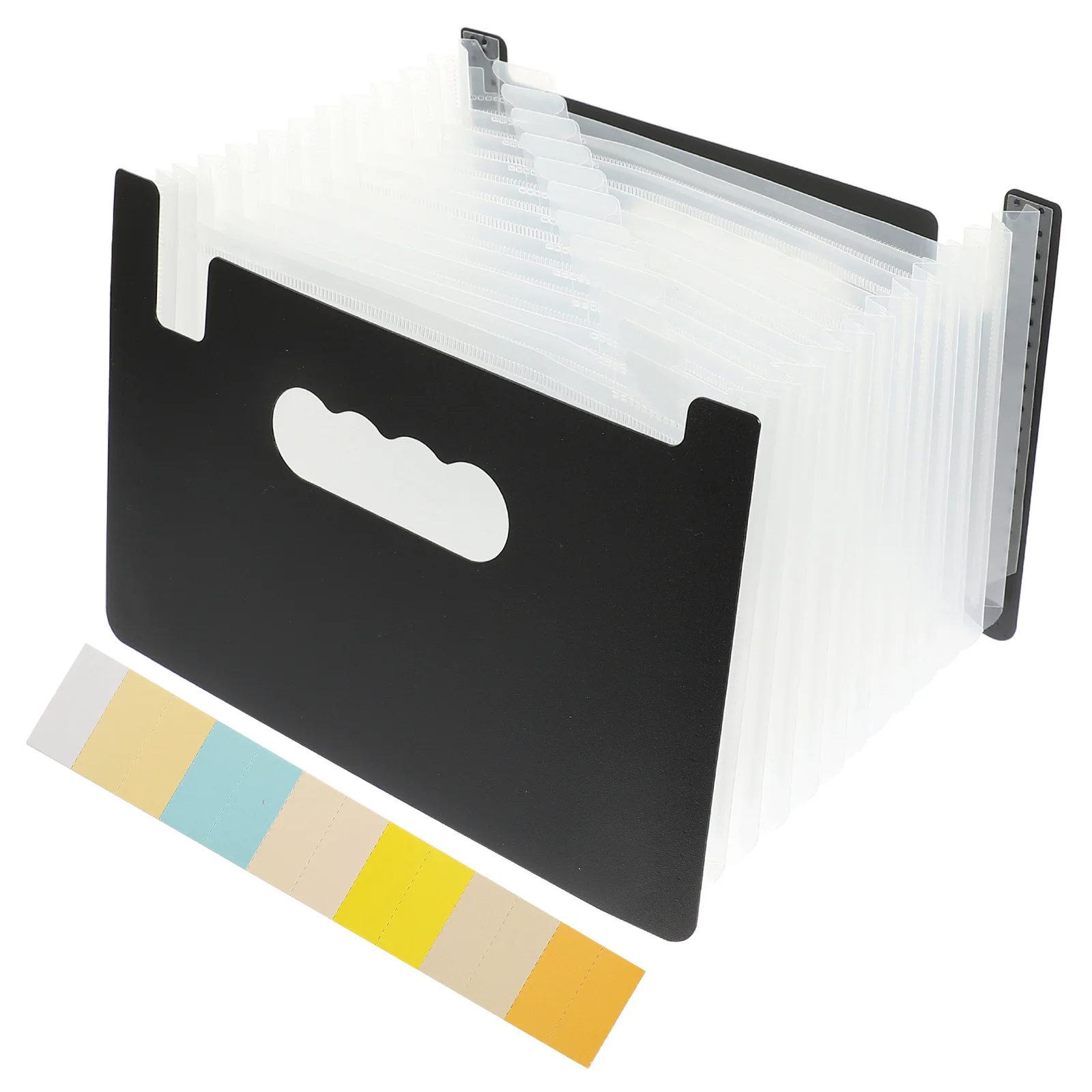 مجلد ملفات مادة البولي بروبيلين منظم الأكورديون متعدد الوظائف تخزين القسيمة لمكتب المنزل والمدرسة استخدام حامل الإيصالات #4