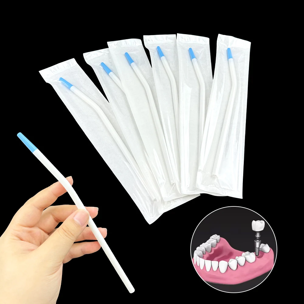 20 قطعة/صندوق المتاح اللعاب القاذف الجراحية شفط نصائح عيادة طب الأسنان أنبوب شفط طويل سليم نوع الأسنان اللعاب القاذف أداة #2