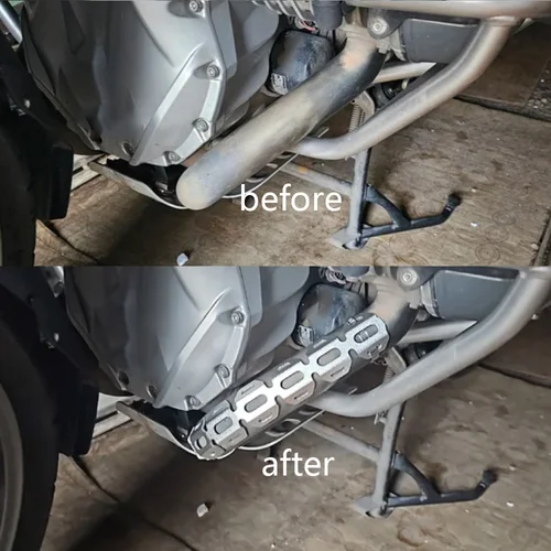 Imagen 2 del producto Para BMW F800GS R1200GS F650GS F700GS F 800 1200 700 GS silenciador de escape para motocicleta Protector de tubo cubierta de protección térmica Accesorios