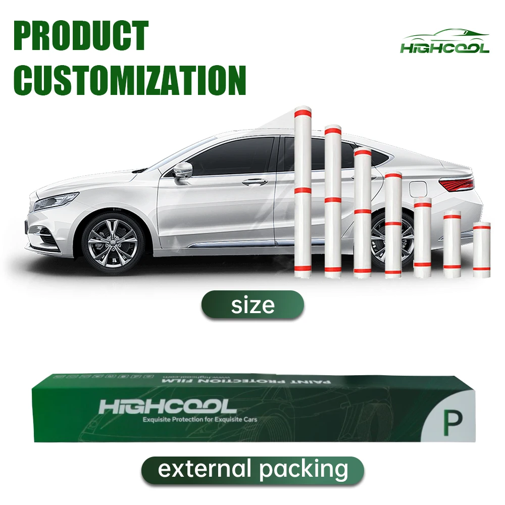 Super Glossy and Hydrophobic Car Windscreen Paint Protection Film Self-healing PPF Film Anti-scratching Automotive Clear TPU PPF