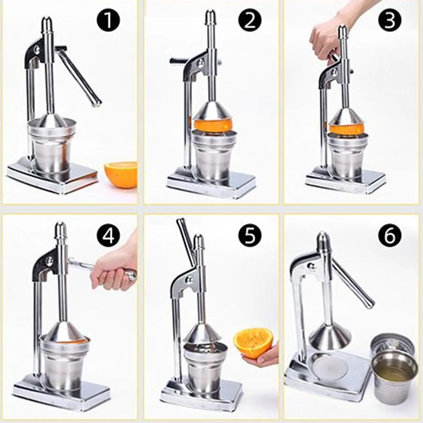 

Lemon Juicer Stainless Steel Manual Juicer Orange Juicer manual pomegranate juicer Kitchen Tools for Home Restaurant Office