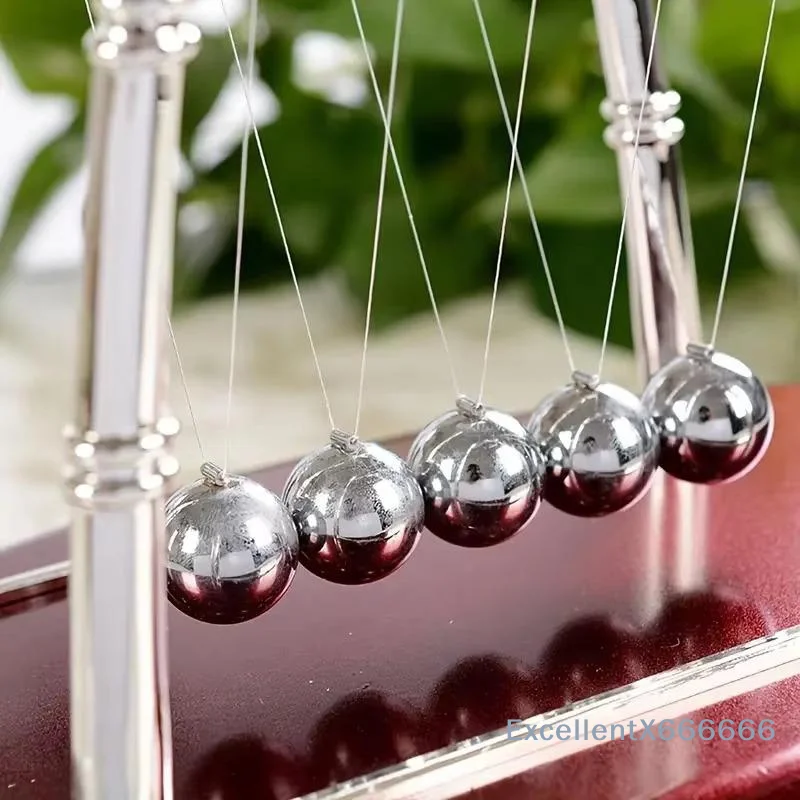 Newton Cradle Perpetual Motion Collision Balls Educational Physics Toy for Students Classroom Teaching Desk Decor