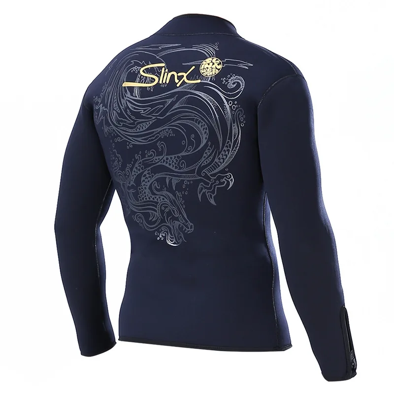 

5MM Men Neoprene Long Sleeve Keep Warm Spearfishing Kayaking Swim Diving Jacket Scuba Outdoor Water Sports Snorkeling Swim Coat