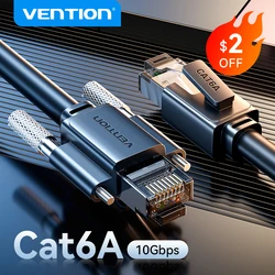 Vention Cat6A Ethernet Cable 10Gbps SFTP RJ45 Network Cord for industrial Camera Computer Router Modem PS4/5 Cat 6A Patch Cable