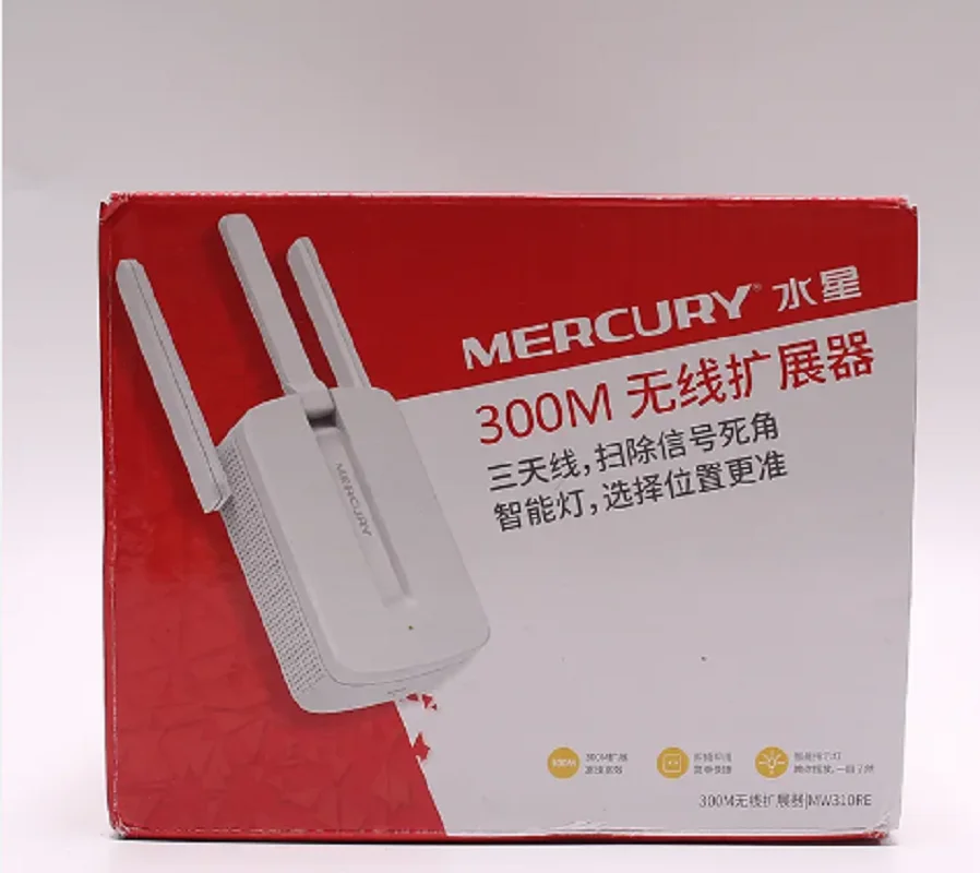 MERCURY 300M wireless extender MW310RE 3 antenna Wi-Fi signal amplifier wifi repeater various conversion socket family