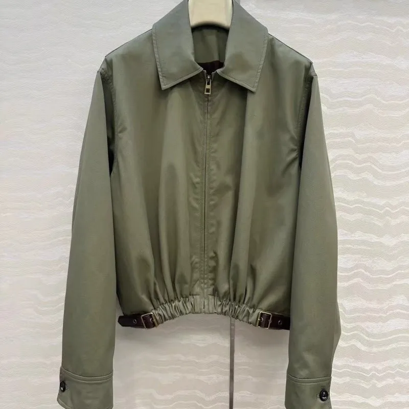 

Autumn new women's outerwear high-quality cotton long sleeved casual short jacket