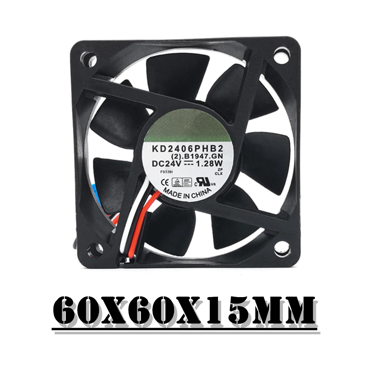 

Вентилятор охлаждения KD2406PHB2 DC 24 В 1,28 а 4200 Вт 6015 об/мин 60x60x15 мм