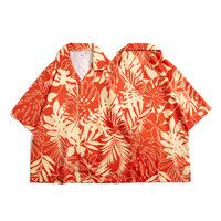 Summer men's floral shirt, designed in Hawaiian beach style, short sleeved casual shirt, ice silk quick drying loose top