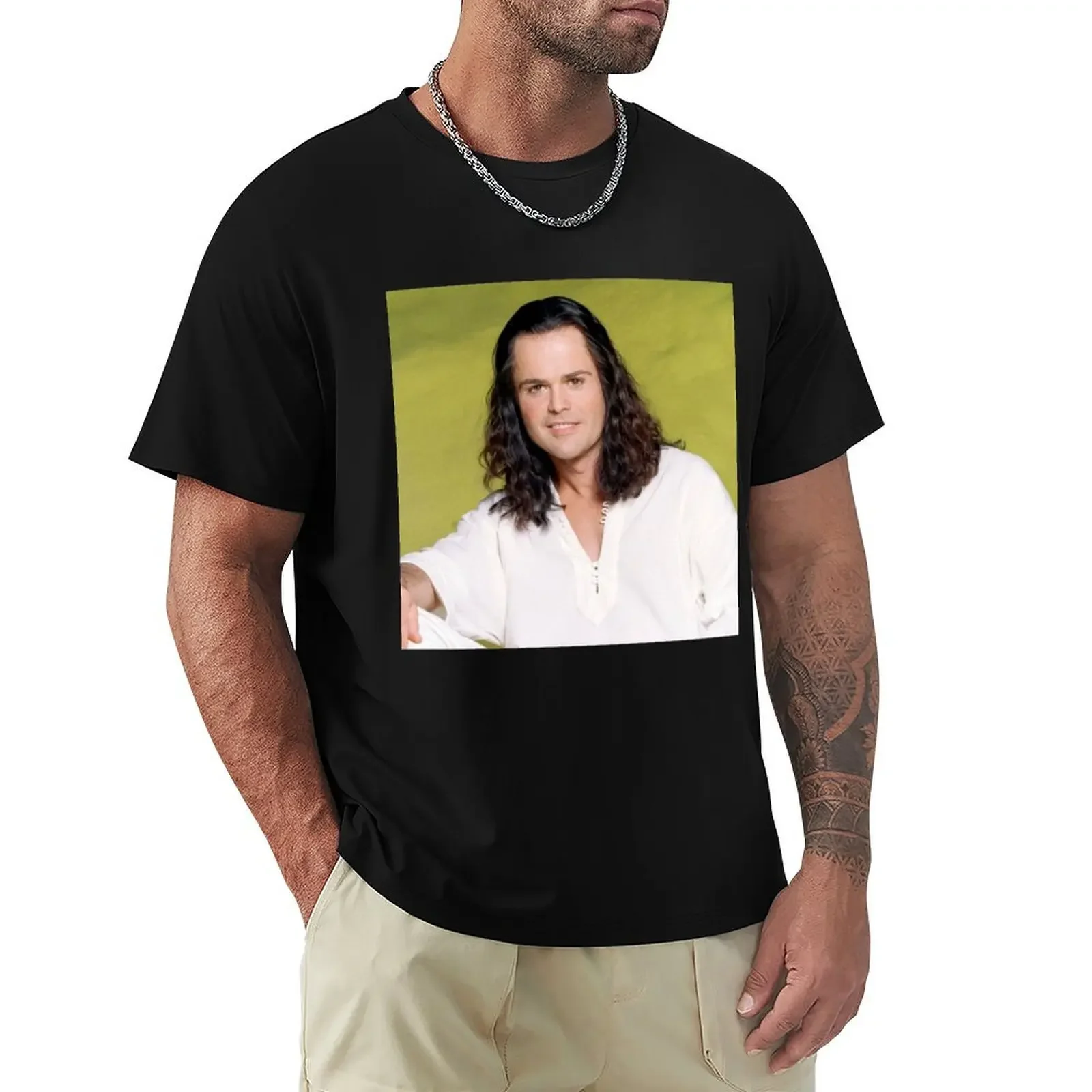 Donny Osmond with Long Hair T-Shirt oversized t shirt plus size tops mens tall t shirts