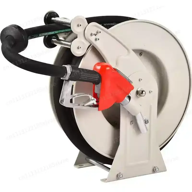 Automatic Retractable Pipe Reel, Mobile Portable Pipeline Winding Recycling Machine for Tanker Vehicle