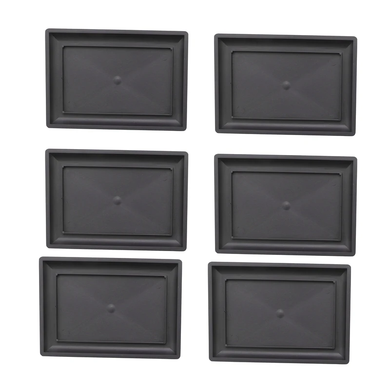 أوعية بونساي مكونة من 6 قطع - صينية رطبة عميقة كلاسيكية مع شبكة مدمجة للنباتات والزهور والأعشاب والأواني البلاستيكية المربعة-AA80